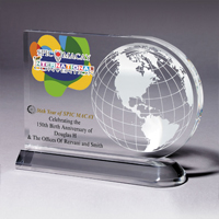 2062S (Screen Print), 2062L (Laser), 2062P (4Color Process) - Medium Globe Award